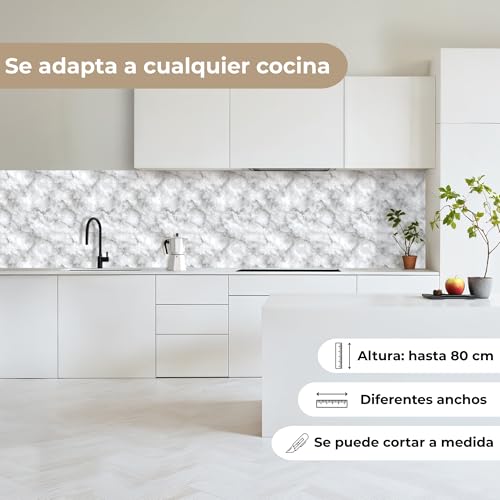 Salpicadero Protector Pared KitchenYeah Renueva tu Cocina con Mármol Gris 5
