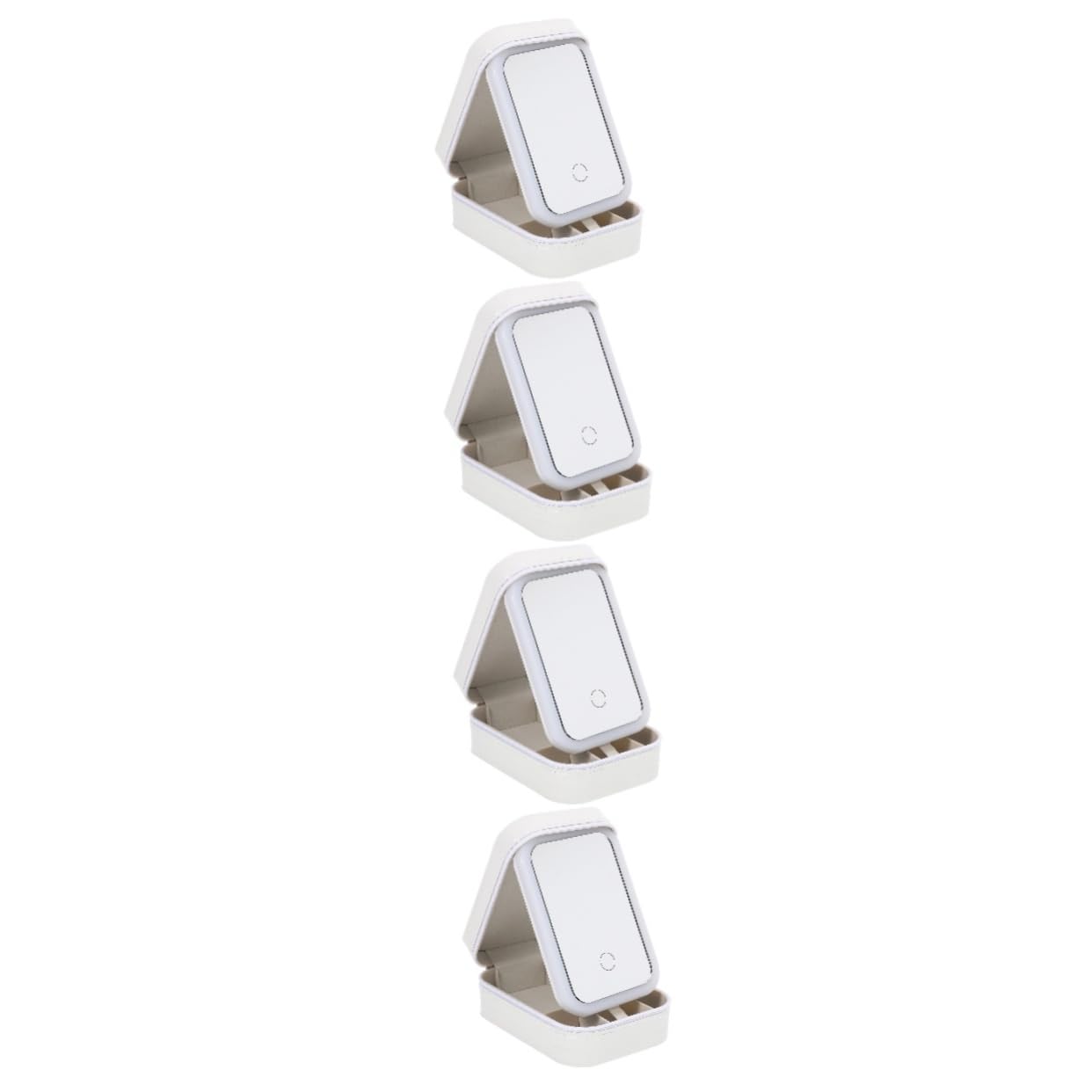Boîte de maquillage avec miroir éclairé Baluue 4 pièces pour voyage