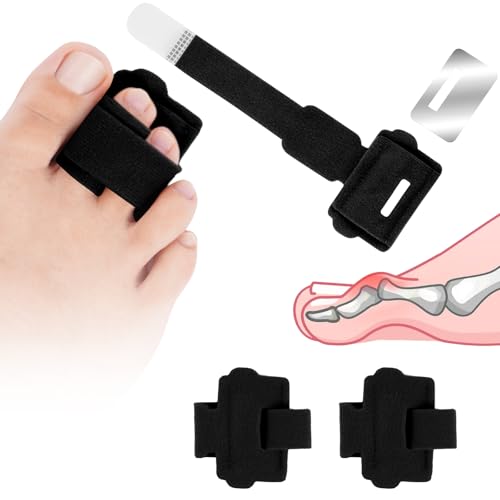 Fefod Enderezadores para Dedo en Martillo, 2 PCS Correctores de Dedos del Pie para Mujere y Hombre, Reutilizables Enderezadores Ferula de Dedos Separador para Alinear Dedos Torcidos y Superpuestos