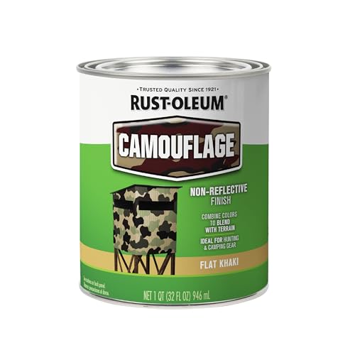 Rust-Oleum 379562 Specialty Camouflage Paint Quart Flat Khaki (Pack of 1)
