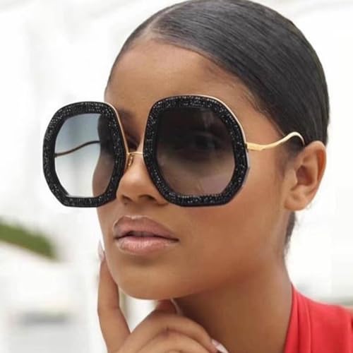 BESPORTBLE 2pcs Diamond Sunglasses Metal Glasses Frames3