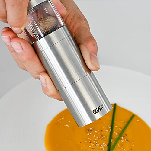 AdHoc PM87 Muskatmühle MUSKATINO mit messerscharfer Reibe (ohne Nuss), Edelstahl/Acryl - Image 3