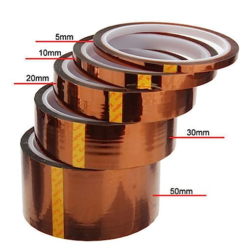 Ruban Kapton résistant chaleur KLVN bande adhésive polyimide haute température 33m 5mm