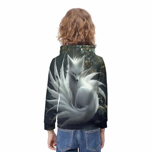 Sweat capuches 3D pour bébés garçons et grands enfants de 10-12 ans - 4