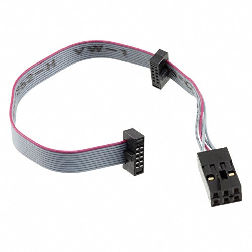 MICROCHIP Atmel-ICE ATATMEL-ICE-Cable Cable Assembly, 10-Pin 50mil and 6-Pin 100mil IDC Connector, for Use with Atmel-ICE Debugger