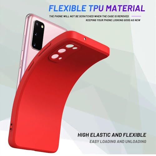 ULXITEYU Soft TPU Slim Case for Samsung Galaxy Note 20, Lightweight, Snug Fit, Drop-Resistant, Shock-Absorbent, Scratch-Resistant, Red - image 4