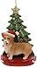 Corgi Wearing Santa Hat with Christmas Tree Ornament C7954CO New