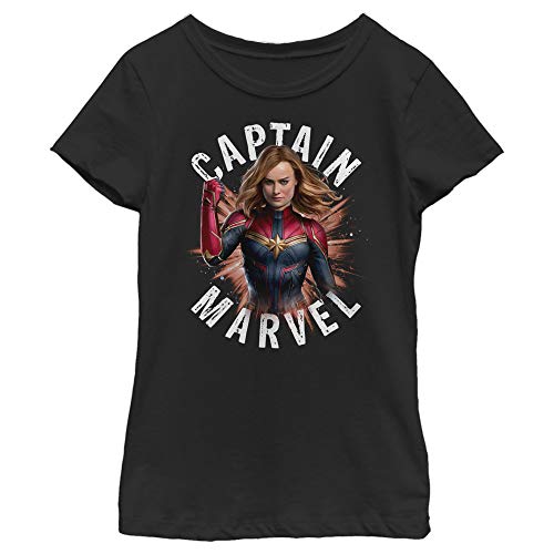 Fifth Sun Girl's Cap Marvel Burst T-Shirt