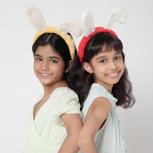 Image of Radhu & Kabby Kids Hairband | Soft Plush Headband for Kids with Fun Animal Figure | Hair Accessory for Girls