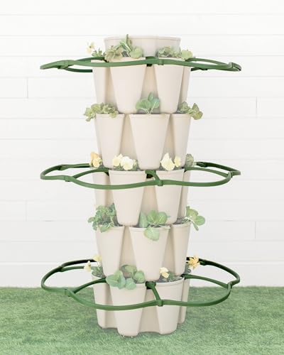 Greenstalk Set of 3 Plant Supports for Growing Tomatoes, Cucumbers, Peppers, Eggplant, and Squash Vertically in a Vertical Planter
