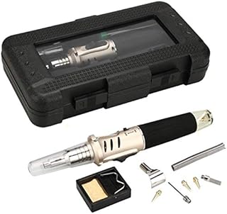 eoocvt 10 in 1 Butane Gas Soldering Iron Set Cordless Welding Kit Torch