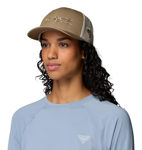 Image of Columbia Unisex Adult PFG Logo Mesh Ball Cap