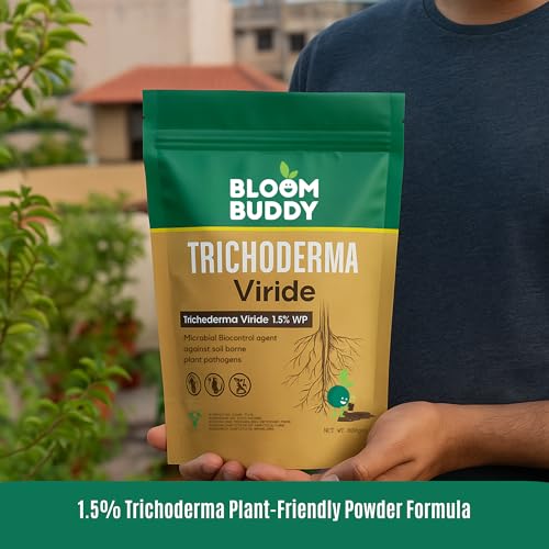 Trichoderma Powder – 1600g, 2×10⁸ CFU/g | Bio-Fungicide Soil Booster for Root Rot, Wilt & Nematode Protection | Promotes Nutrient Absorption & Plant Immunity