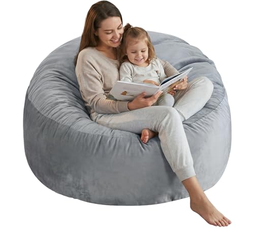 3 Ft Large Bean Bag Chairs for Adults/Teens with Memory Foam...