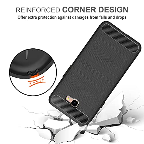 Image of Amazon Brand - Solimo Soft & Flexible Hybrid Back Phone Case for Samsung Galaxy J4 Plus (Black)