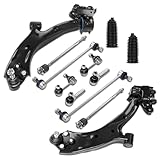 12 Pcs Suspension Kit Control Arm with Ball Joint Sway Bar End Link Tie rod Set Compatible With 2007-2011 Honda CR-V