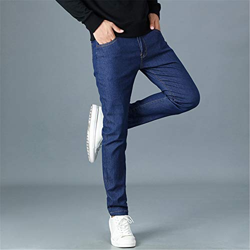 Andongnywell Mens Slim Fit Denim Pants Casual Super Stretch Straight Leg Cotton Super Comfy Pocket Jeans3