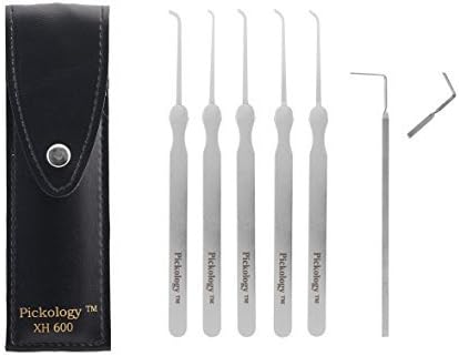 Pickology XH600 6 Piece Hook Lock Pick Set