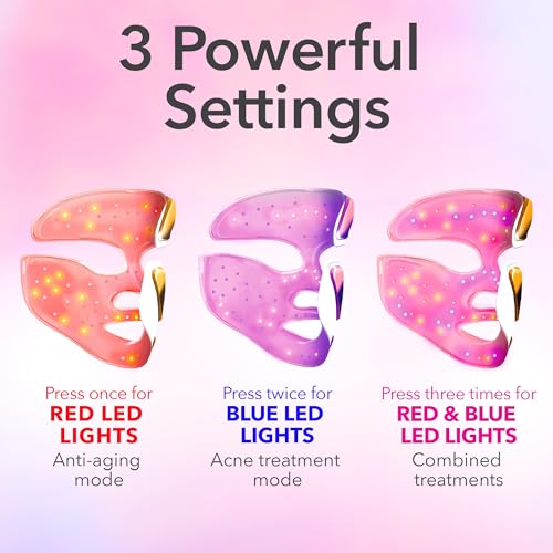 Image of Dr Dennis Gross Dr. Dennis Gross DRx SpectraLite FaceWare Pro LED Face Mask for Skin Rejuvenation with Dual Red Blue Light Therapy.