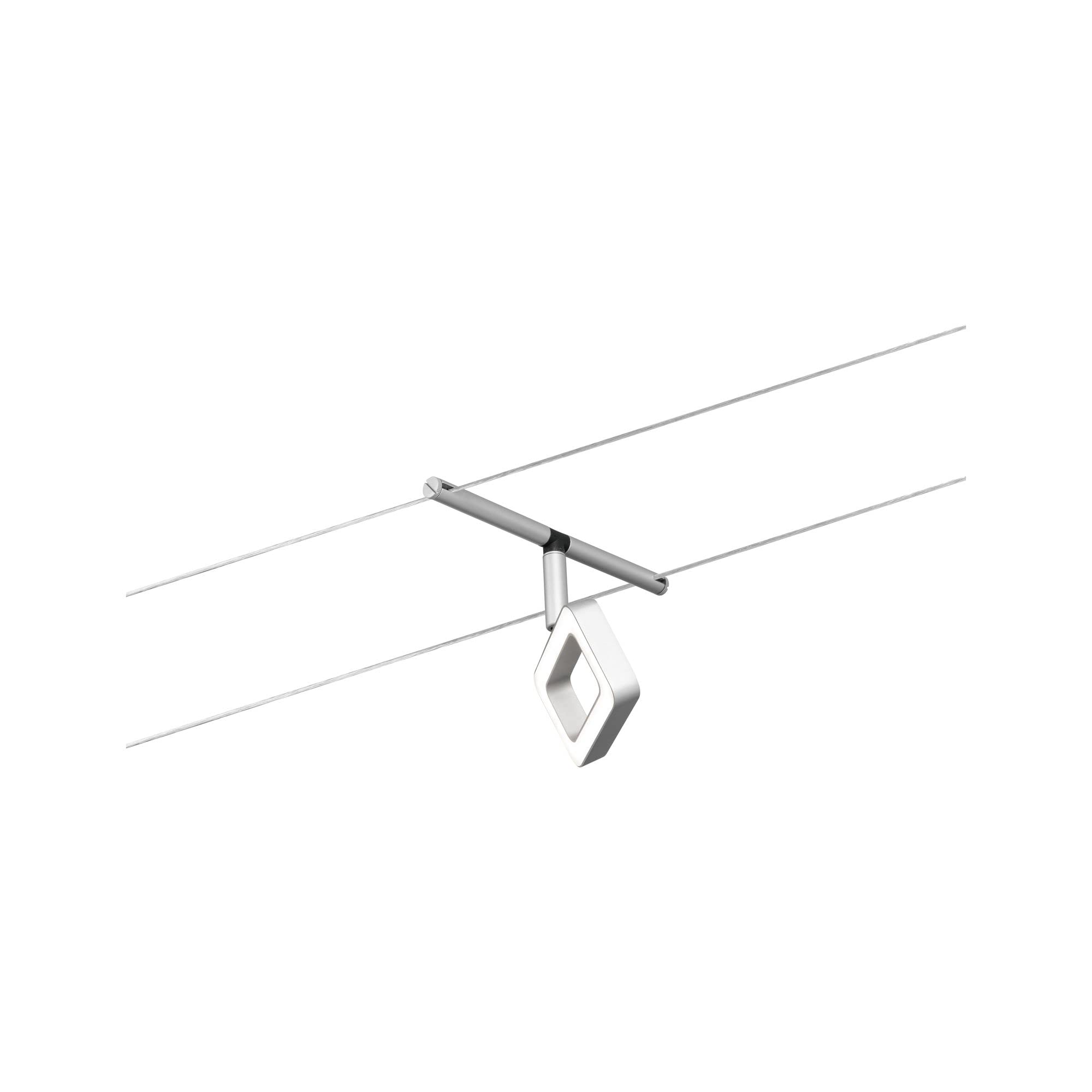 Paulmann Système complet d'éclairage sur câble WS DC Frame 94481 blanc chaud N/A, Chrome Mat, Chromé.