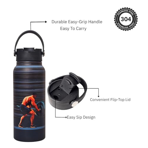 Image of Clay Craft Water Bottle Stainless Steel Sports Bottle|Double Walled 18 Hours Hot and 24 Hours Cold Vacuum Insulated Flask 700 ml|Travelling|Lightweight|BPA Free|BIS Certified|1 Year Limited Warranty