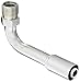 EATON Weatherhead Coll-O-Crimp 75710E-W70 90 Degree Male Rigid Tube Elbow Fitting, Bumped Tube O-Ring, Carbon Steel, 1/2" Hose ID, 5/8" Tube Size