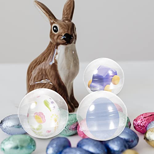 Healifty 100 Stück Plastikkugeln zum Füllen von Weihnachtskugeln Transparente Acryl-Bastelkugeln Lotteriekugel für Greifer Kaugummiautomat Eier zum Spielen für Spielepartys 3,2 cm