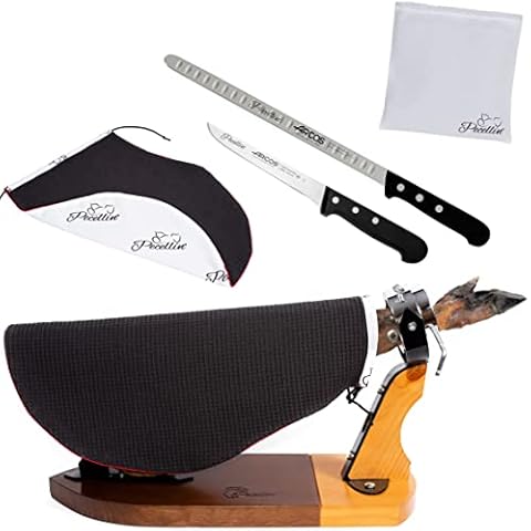 PECELLÍN Cuchillo Jamonero de 29 cm + Deshuesador 16 cm + Cubre jamon Cover