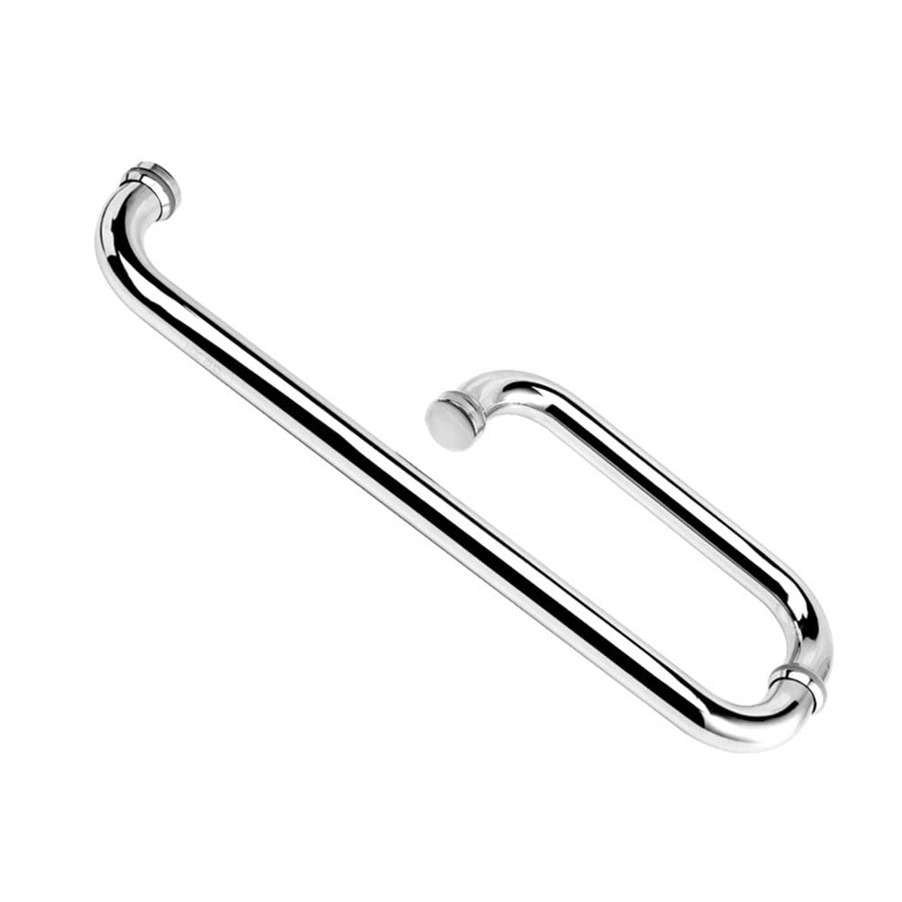Poignée de porte coulissante de grange double face en acier inoxydable