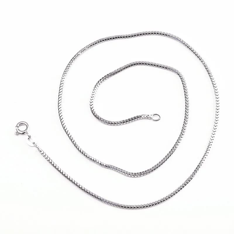Collier pur pour femme un cadeau de bijoux s925 en maille de 1.6mm