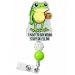 Say Weird Stuff Frog Badge Reel Cute Funny Hilarious Silly Animal Meme Croaking Froggy Themed ID Name Holder Office Desk Accessories Gag Gift for Friends Nurse Pharmacist CNA Healthcare Workers