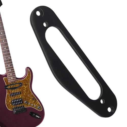Xatteua シングルコイルピックアップカバー、ギターピックアップカバー | ギター ピックアップ カバー汎用ピックアップ カバー フレーム ピックアップ フレーム マウンティング リング,エレキギター用ピックアッププレートフレーム頑丈なピックアップ取り