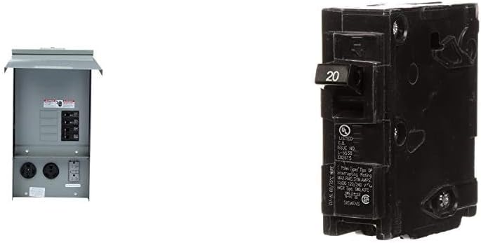 Siemens Talon Temporary Power Outlet Panel with Circuit Breakers and Receptacles Bundle