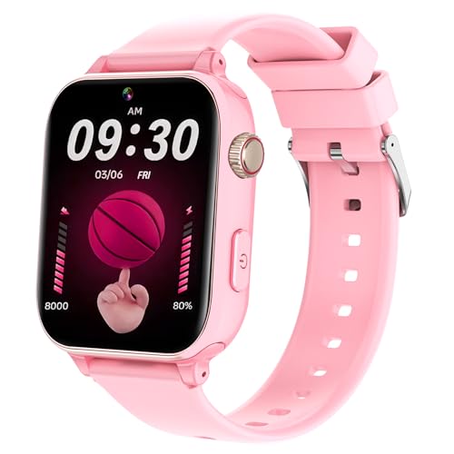 Kids Smart Watch Toys for Boys Girls – Children Watch for Kids 4-12 Years Touch Screen Watches with 15 Games Video Camera Music Player Alarm School Mode Education Birthday Gifts (4G Purple) (Pink)