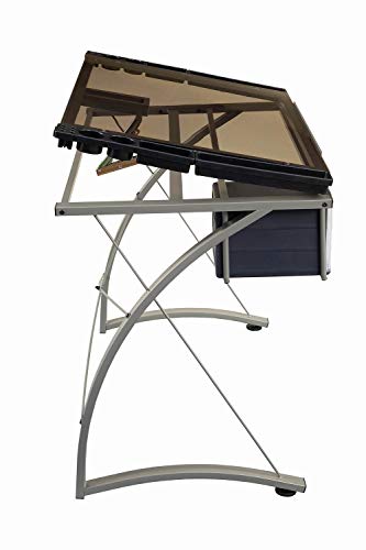 Coaster Co-800986 Drafting Desk, 41” W X 24” D X 32” H, Chrome #TOP3