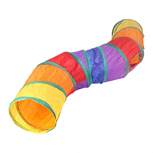 Tunnel pour chat avec boule à ressort et cachettes de jeu - 6