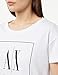 Armani Exchange Women's Basics by Armani T-Shirt, Optic White, Extra Small