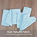 Ohomly Living Slub Textured Dinner Napkins Set of 6-100% Cotton Cloth Napkins 18x18 Inch - Soft Durable Washable Fabric Napkins for Everyday Use & Special Occasions Christmas - Light Blue