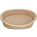 LTLJX Koszyk dla psa owalne wiklinowe legowisko dla kota nadające się do prania poduszki wewnątrz legowisko dla szczeniaka Teng wierzba sofa na cztery pory roku, dł. 85 * 63 cm