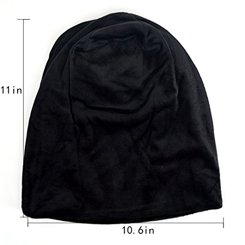 Gorro de terciopelo Lady Girl Slouchy unisex negro miniatura 2