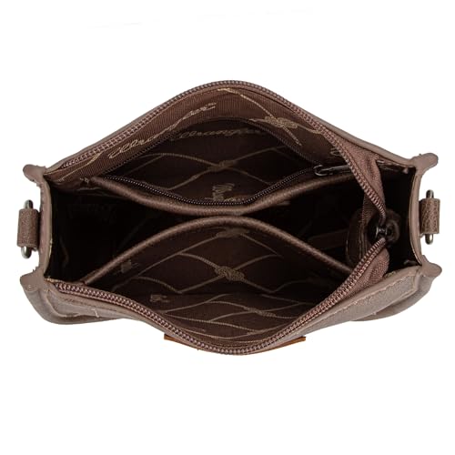 Image of Wrangler Small Crossbody Bag for Women, Mini Shoulder Purse with Adjustable Strap, Vegan Leather Phone Purse