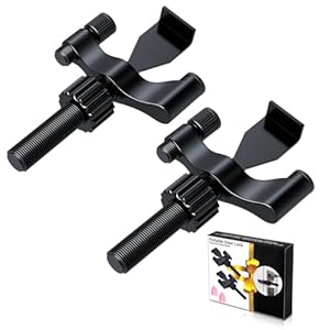 2 Pack Adjustable Portable Door Lock, Hotel Door Locks for Travelers Security, Prevent Unauthorized Entry, Door Stoppers Security for Travel Bedrooms Apartment Airbnb Dorm, with Silicone Caps, Black