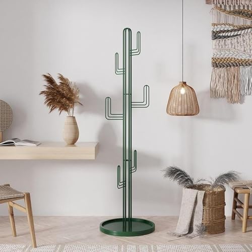 Perchero de pie para recibidor elegante con base redonda estable oro 7