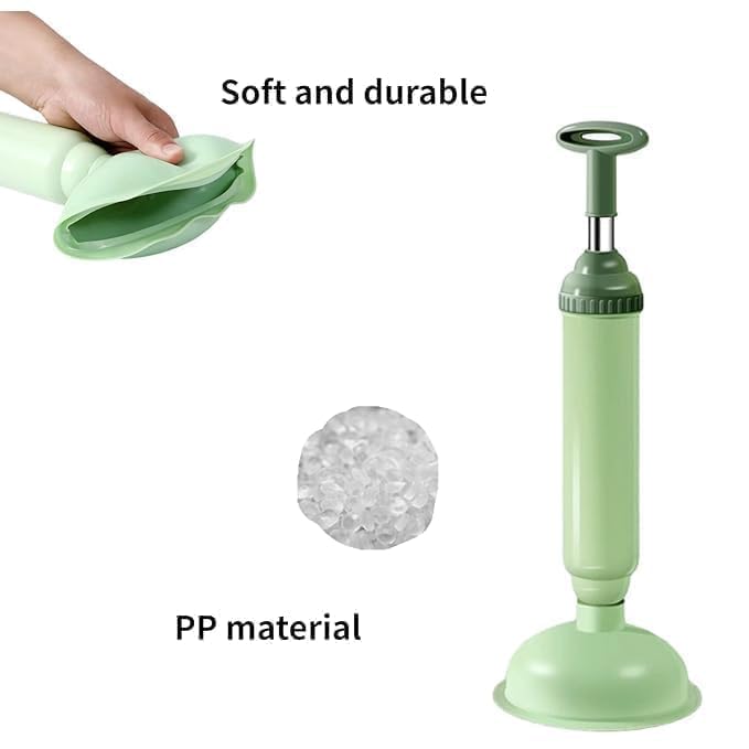 MANTHUMI Plunger for Toilet, Pump to Drain Out Water High Pressure Dredging Tool, High-Pressure Nozzle Toilet Unclogger, Sink Deodorizer and Blockage Remover Toilet Pump Red 3