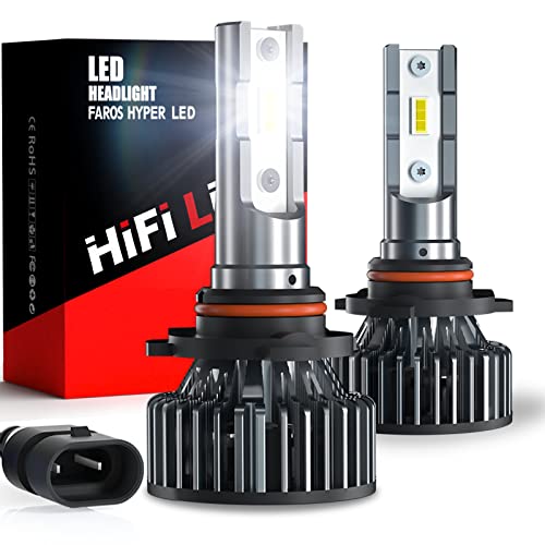Viaje Y Protección, Automotive Parts and Accessories H7 H11 9005 9006 Kit De Faros Auto Led 18000lm Luz Alta Baja Kit 80W 6500K Bombillas LED Csp Chip LED Blanco frío IP68 Impermeable(9005)
