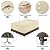 SunPatio Patio Furniture Covers, 600D Waterproof Rectangular/Oval Dining Table and Chairs Cover, All-Weather Protection Outdoor Sectional Conversation Set Cover, Beige and Olive, 88"W x 62"D x 28"H