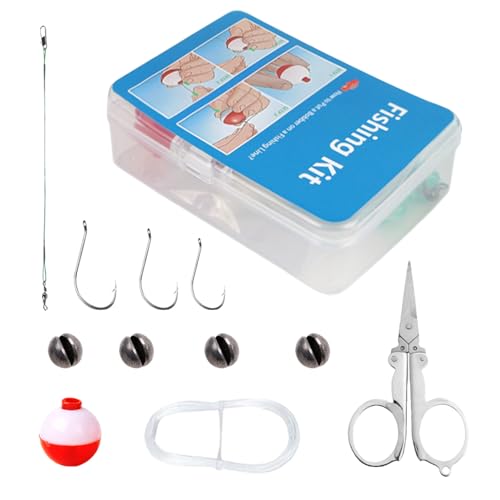 Mini -Angelset, kleines Angelset - Set von 24 Süßwasser...