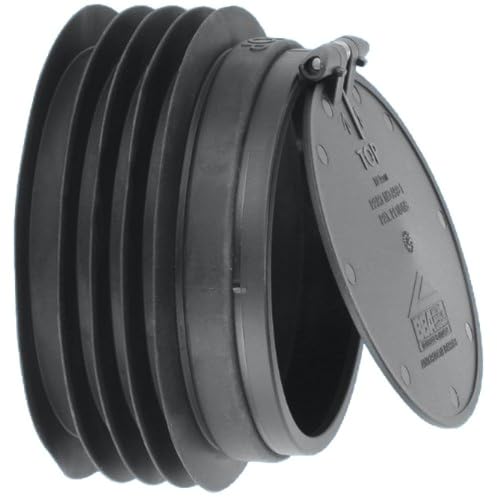 McAlpine Anti Cross-Flow and Rodent Barrier Valve For WC Toliet outlets - Color : Black