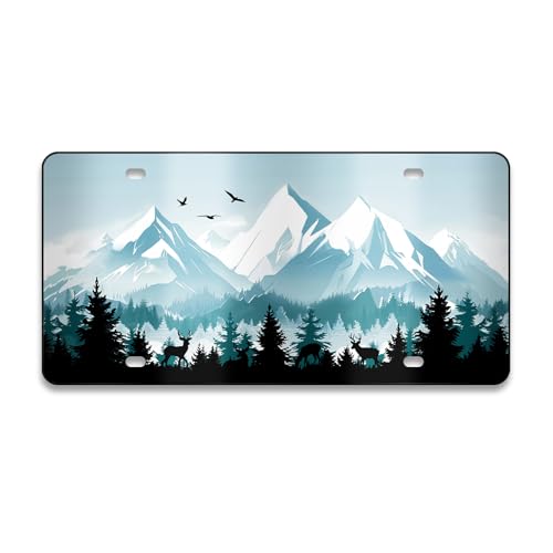 License Plate Green Mountain Front License Plate Cover,...