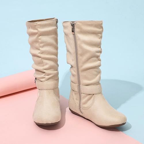 Girls Cowboy Boots Fringe 𝐂owgirl Boots with Tassel Side Zipper Riding Shoes Western Boots for Toddler/Little Kid/Big Kid2